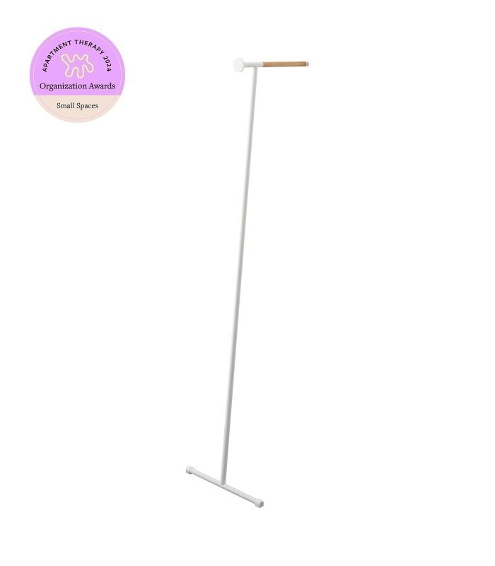 Leaning Clothes Hanger (64" H) - Steel + Wood - FCHF CITY