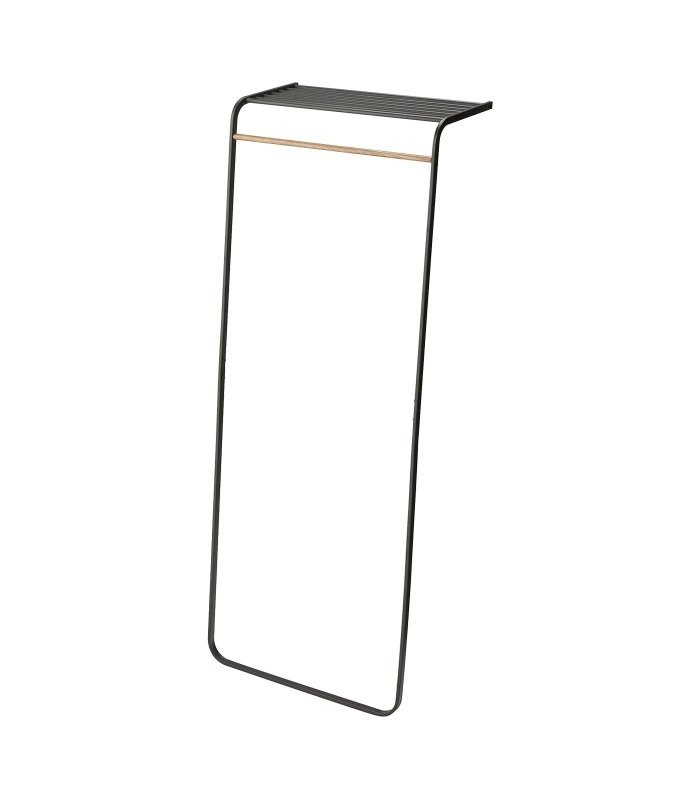 Leaning Coat Rack with Shelf (63" H) - Steel - FCHF CITY