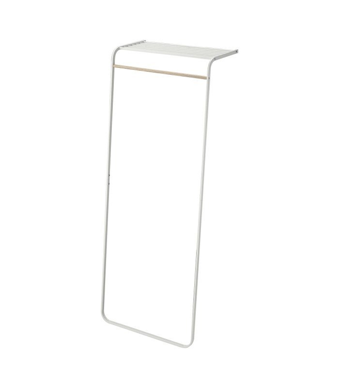 Leaning Coat Rack with Shelf (63" H) - Steel - FCHF CITY