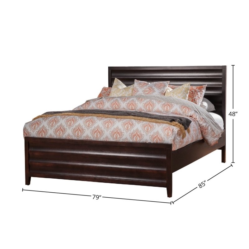 Legacy Storage Bed, Black Cherry - FCHF CITY