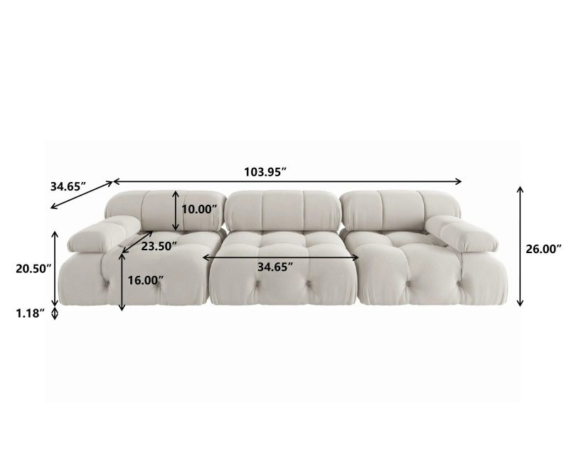 Leno Sectional Sofa - FCHF CITY