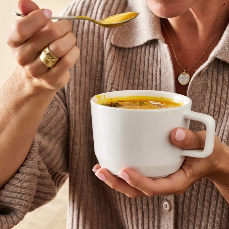 Libbey Austin 17.5 - ounce Large Porcelain Coffee Mug, Set of 4 - FCHF CITY