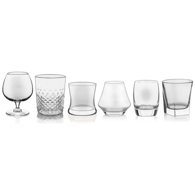 Libbey Craft Spirits Assorted Drinkware Glasses, Set of 6 - FCHF CITY