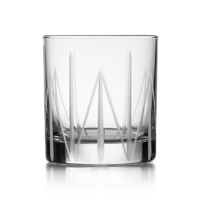 Libbey Cut Cocktails Structure Rocks Glasses, 11 - ounce, Set of 4 - FCHF CITY