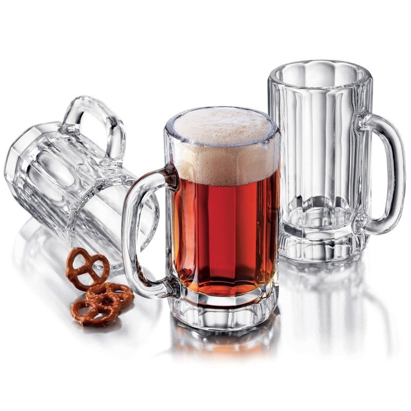 Libbey Heidelberg Glass Beer Mugs, 16 - ounce, Set of 4 - FCHF CITY