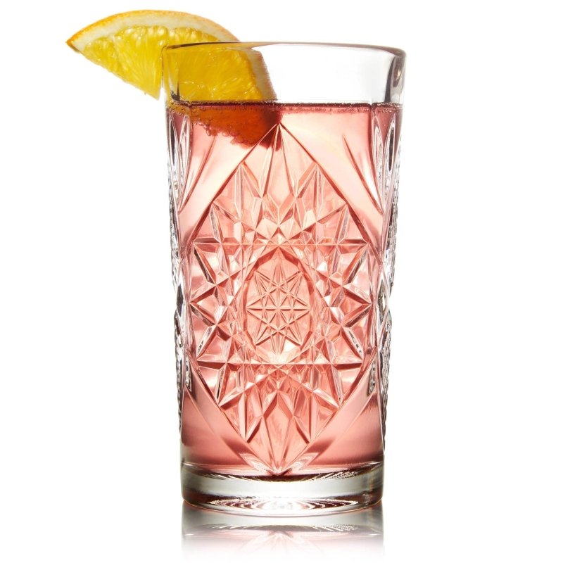 Libbey Hobstar Cooler Glasses, 16 - ounce, Set of 4 - FCHF CITY