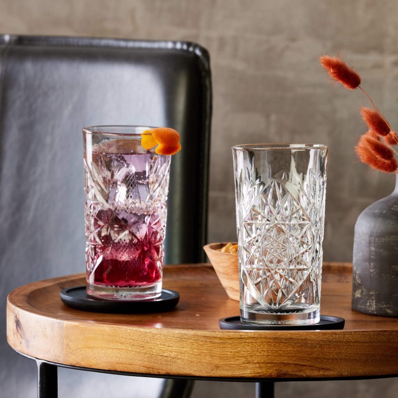 Libbey Hobstar Cooler Glasses, 16 - ounce, Set of 4 - FCHF CITY