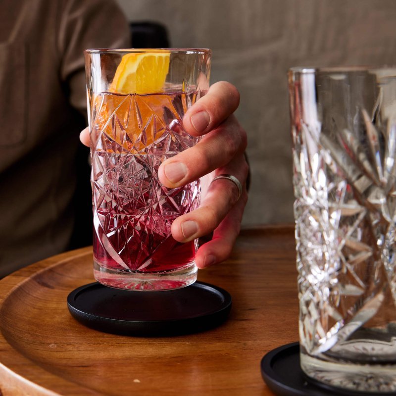 Libbey Hobstar Cooler Glasses, 16 - ounce, Set of 4 - FCHF CITY