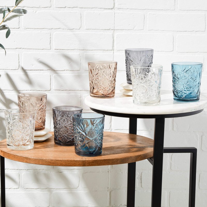 Libbey Hobstar Double Old Fashioned Glasses, 12 - ounce, Set of 4 - FCHF CITY