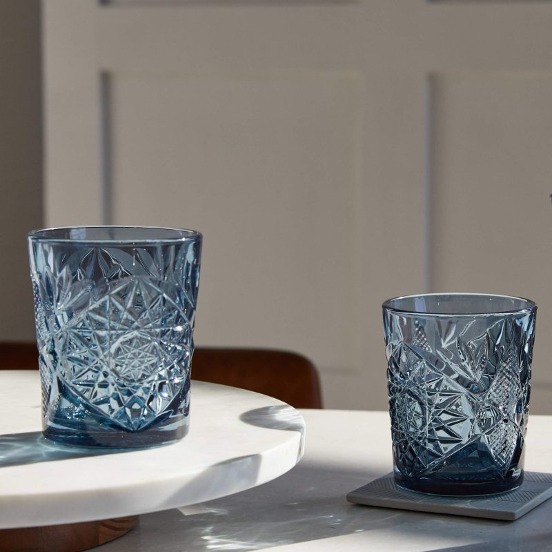 Libbey Hobstar Double Old Fashioned Glasses, 12 - ounce, Set of 4 - FCHF CITY