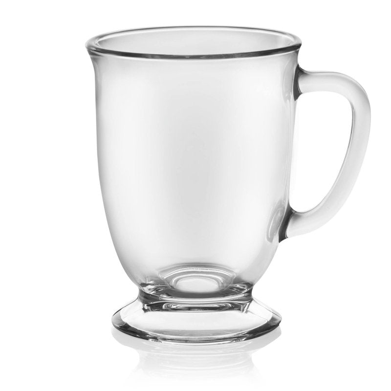 Libbey Kona Glass Coffee Mugs, 16 - ounce, Set of 6 - FCHF CITY
