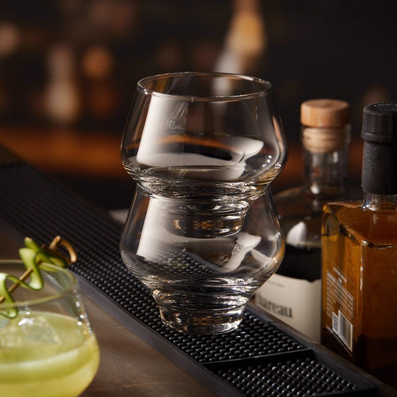 Libbey Mezcal All Purpose Stemless Stackable Spirits Glasses, 12.6 - ounce, Set of 4 - FCHF CITY