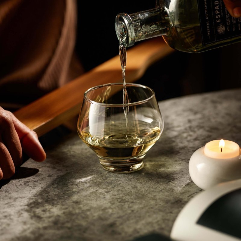 Libbey Mezcal All Purpose Stemless Stackable Spirits Glasses, 12.6 - ounce, Set of 4 - FCHF CITY