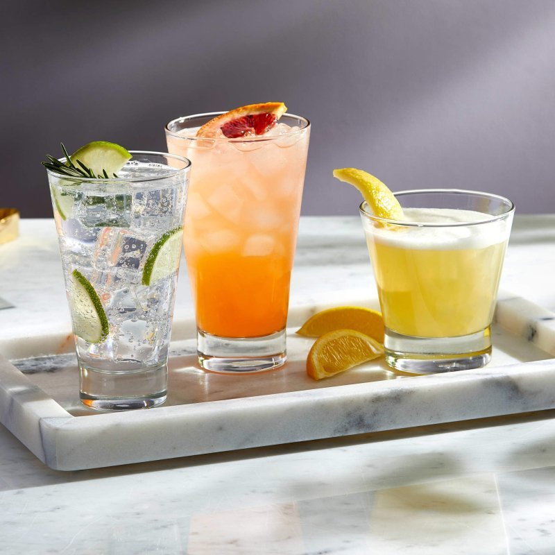 Libbey Modern Bar Essentials Double Old Fashioned Glasses, 10.5 - ounce, Set of 6 - FCHF CITY