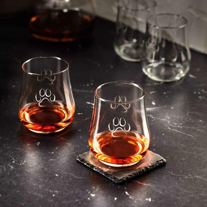 Libbey Modern Pets Posh Paw All - Purpose Glasses, 17 - ounce, Set of 4 - FCHF CITY