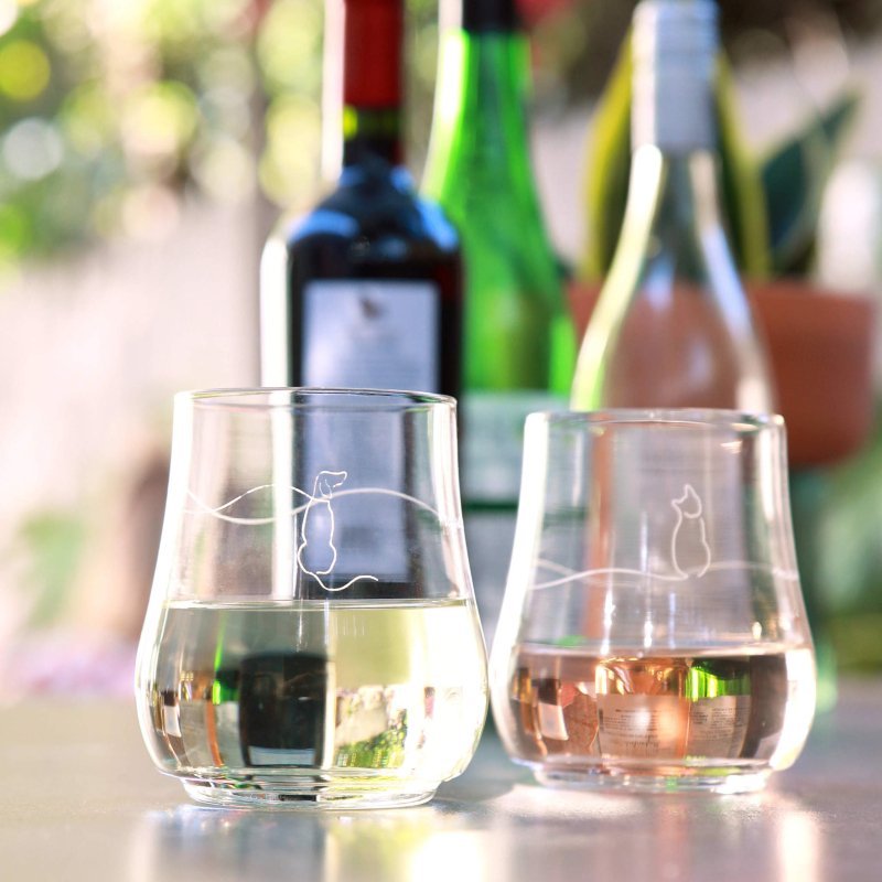 Libbey Modern Pets Posh Paw All - Purpose Glasses, 17 - ounce, Set of 4 - FCHF CITY