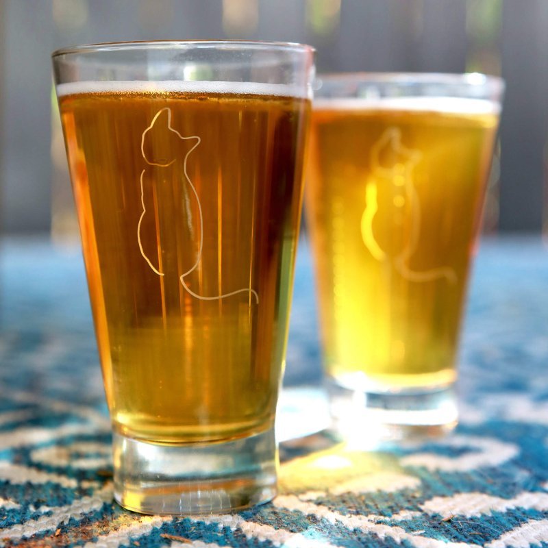 Libbey Modern Pets Simon Tumbler Drinking Glasses, 14 ounce, Set of 4 - FCHF CITY