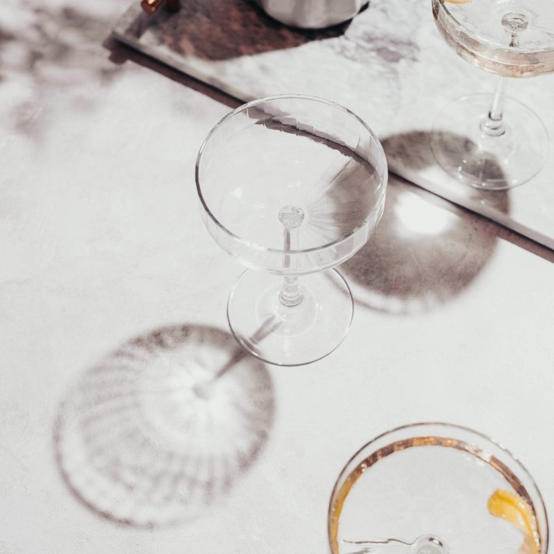 Libbey Paneled Coupe Cocktail Glasses, 8.5 - ounce, Set of 4 - FCHF CITY