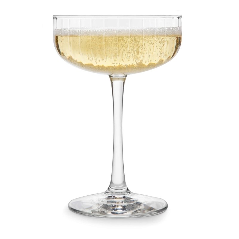 Libbey Paneled Coupe Cocktail Glasses, 8.5 - ounce, Set of 4 - FCHF CITY