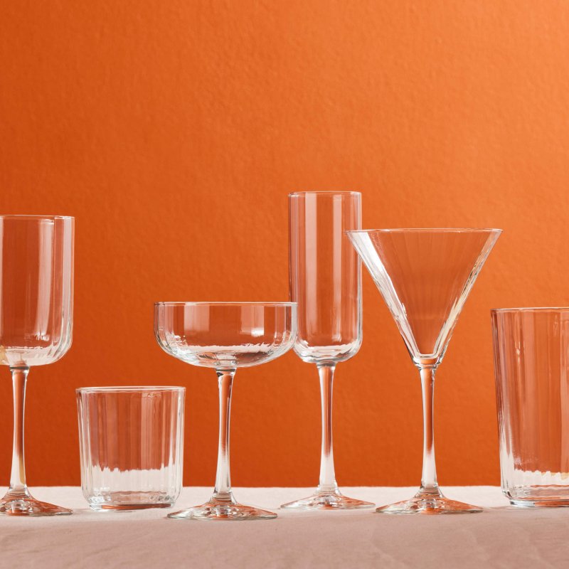 Libbey Paneled Martini Glasses, 9.5 - ounce, Set of 4 - FCHF CITY