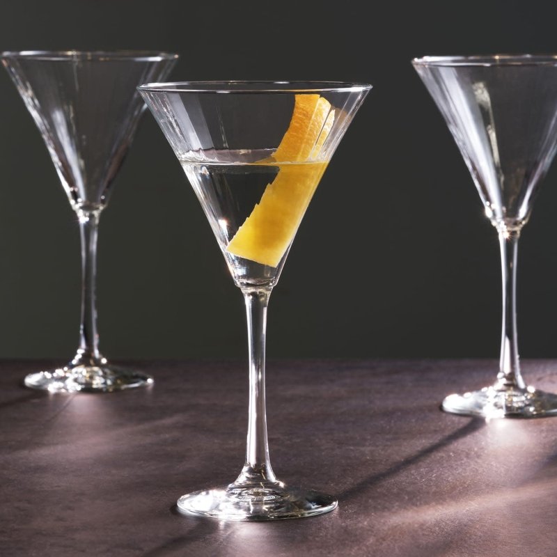 Libbey Paneled Martini Glasses, 9.5 - ounce, Set of 4 - FCHF CITY