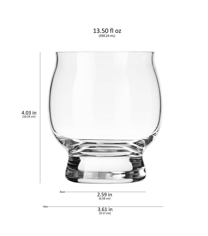 Libbey Signature Kentucky Bourbon Trail Whiskey Cocktail Glass, 13.5 - ounce, Set of 4 - FCHF CITY