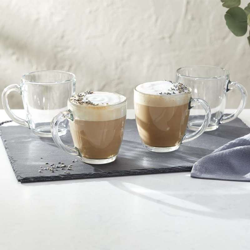 Libbey Tapered Glass Mugs, 15.5 - ounce, Set of 8 - FCHF CITY