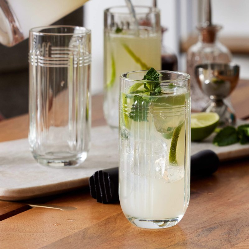 Libbey The Gats Highball Drinking Glasses, 12 ounce, Set of 4 - FCHF CITY