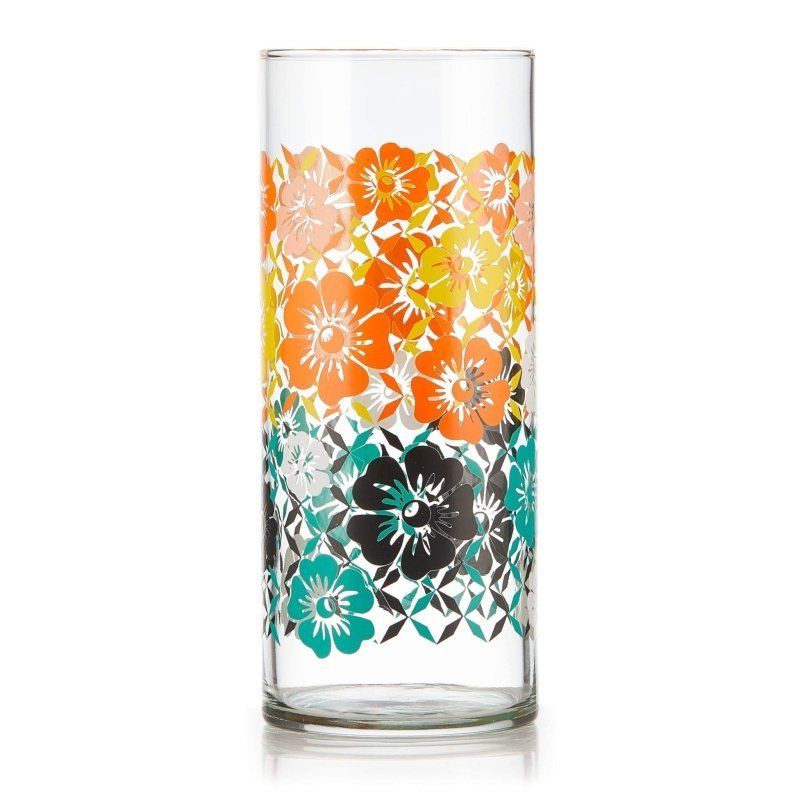 Libbey Vintage Flower Power Cooler Glasses, 16 - ounce, Set of 4 - FCHF CITY
