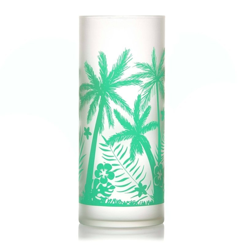 Libbey Vintage Palm Trees Cooler Glasses, 16 - ounce, Set of 4 - FCHF CITY