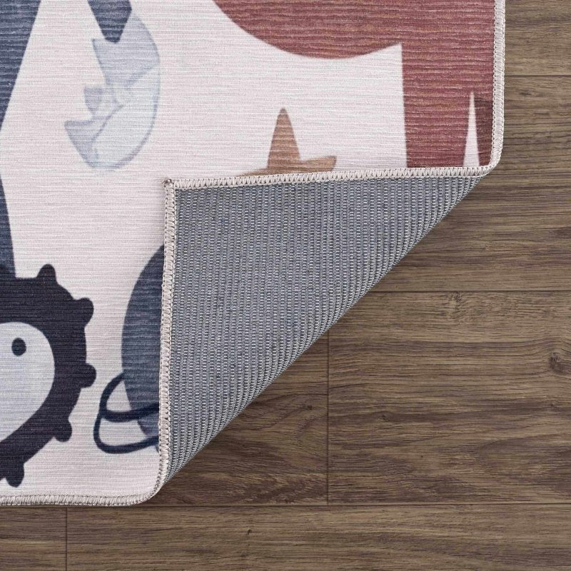 Libra Rainbow Washable Kids Rug - FCHF CITY