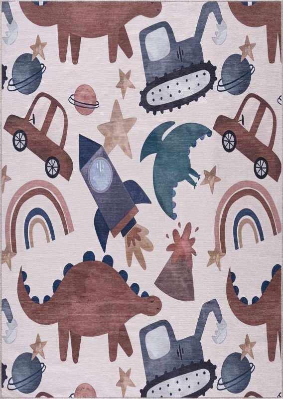 Libra Rainbow Washable Kids Rug - FCHF CITY