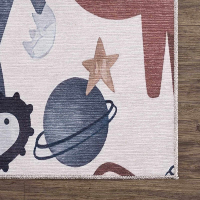Libra Rainbow Washable Kids Rug - FCHF CITY