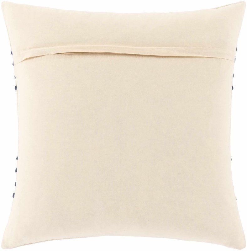 Listie Beige Navy Striped Accent Pillow - FCHF CITY