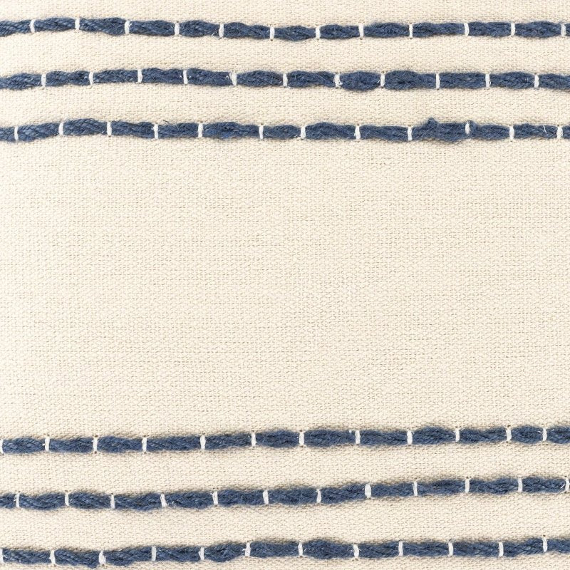 Listie Beige Navy Striped Accent Pillow - FCHF CITY