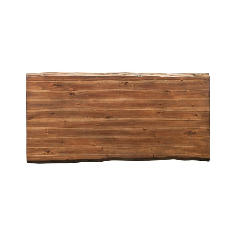 Live Edge Dining Table, Light Walnut - FCHF CITY