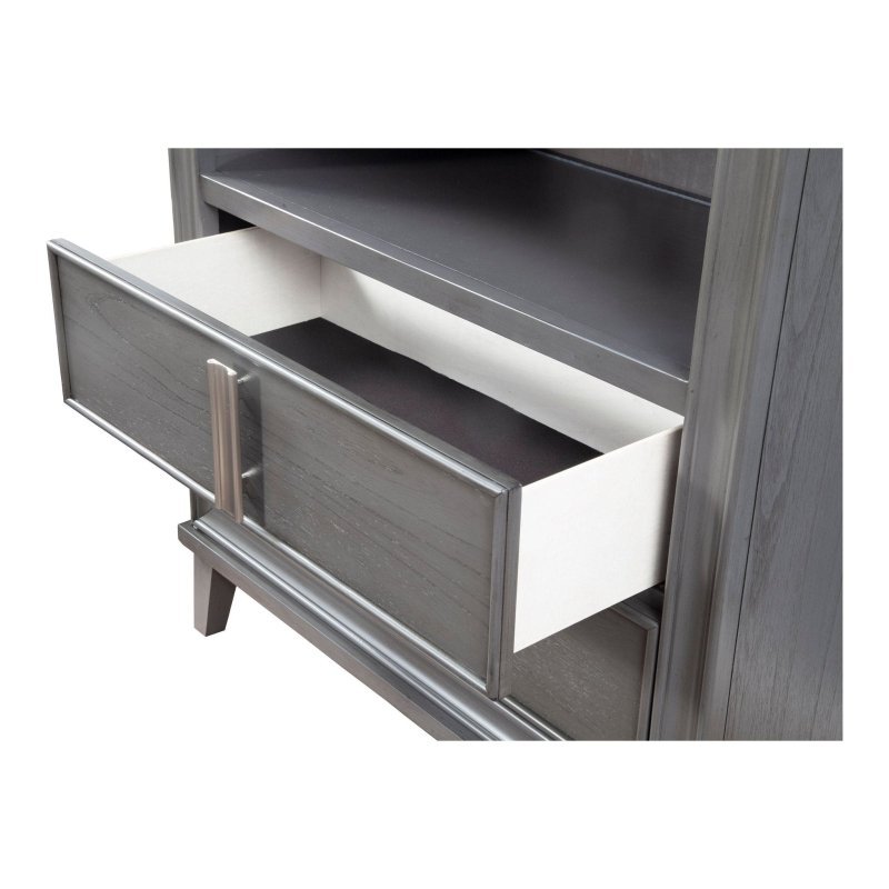 Lorraine Media Chest, Dark Grey - FCHF CITY