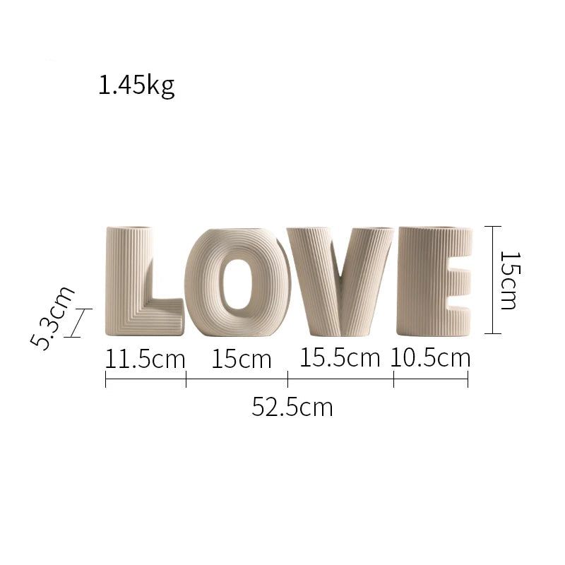 Love Letters Flower Vase - FCHF CITY