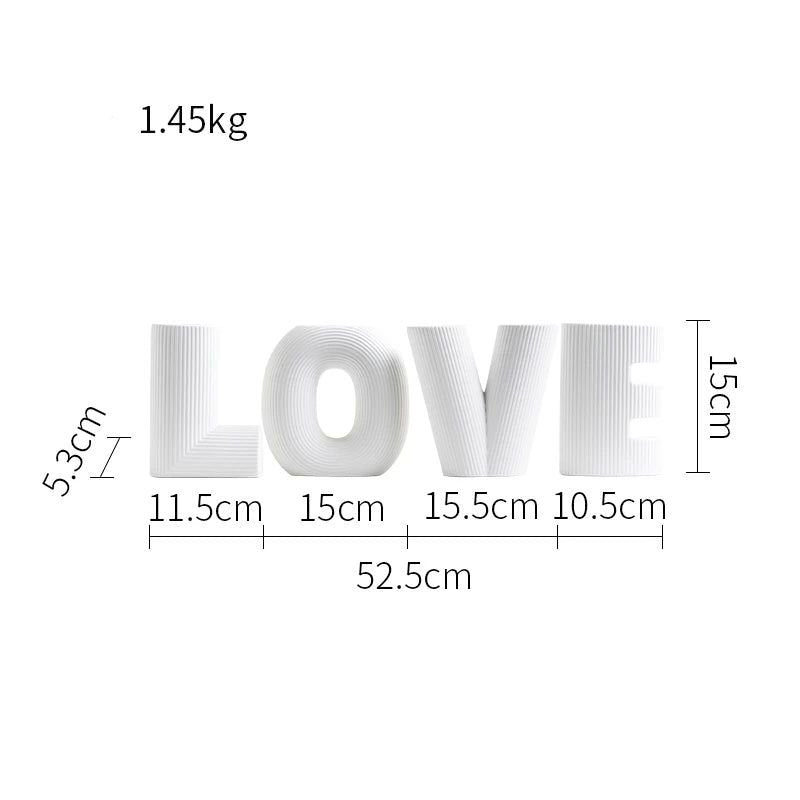 Love Letters Flower Vase - FCHF CITY