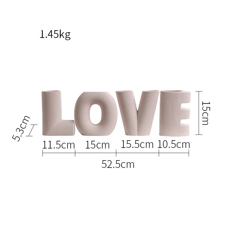 Love Letters Flower Vase - FCHF CITY