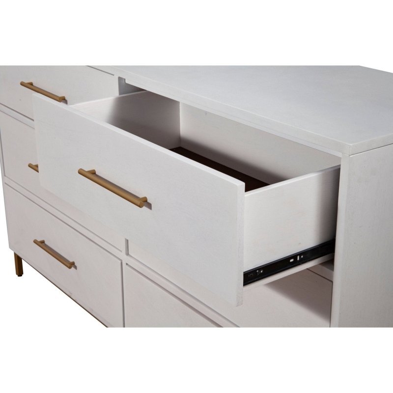 Madelyn Six Drawer Dresser, White - FCHF CITY