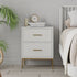 Madelyn Two Drawer Nightstand, White - FCHF CITY