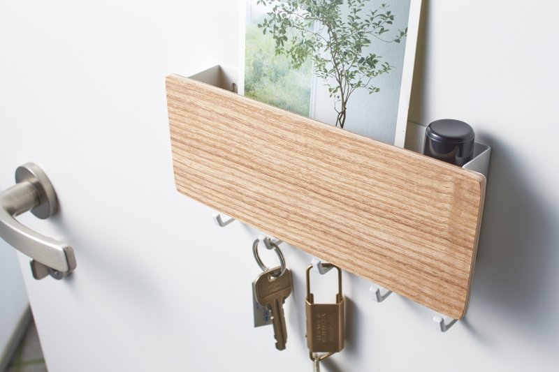 Magnetic Key Rack - Steel + Wood - FCHF CITY
