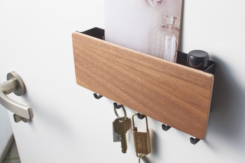 Magnetic Key Rack - Steel + Wood - FCHF CITY