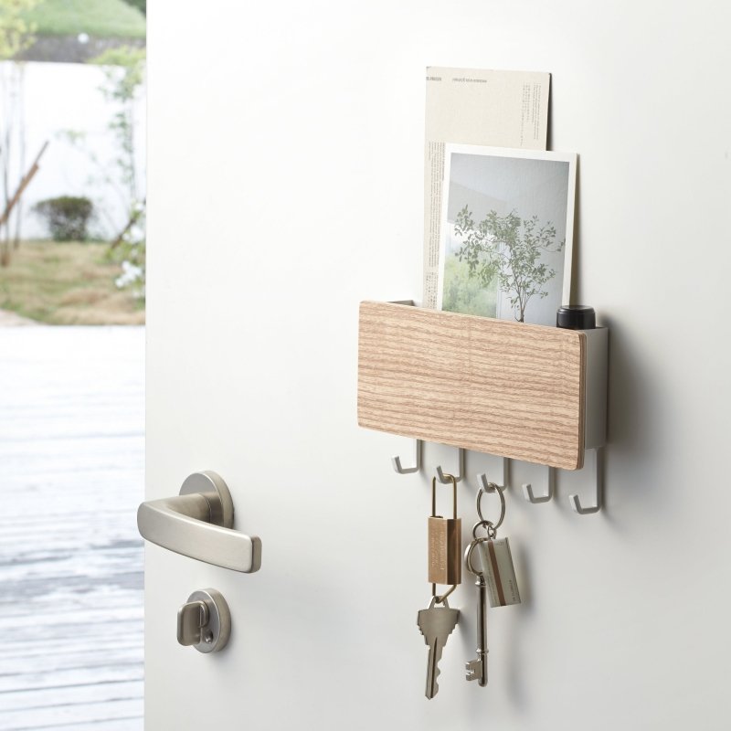 Magnetic Key Rack - Steel + Wood - FCHF CITY