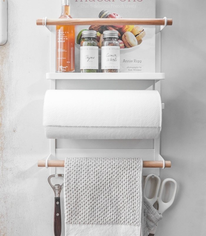 Magnetic Kitchen Organizer - Steel + Wood - FCHF CITY