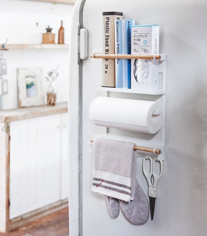 Magnetic Kitchen Organizer - Steel + Wood - FCHF CITY