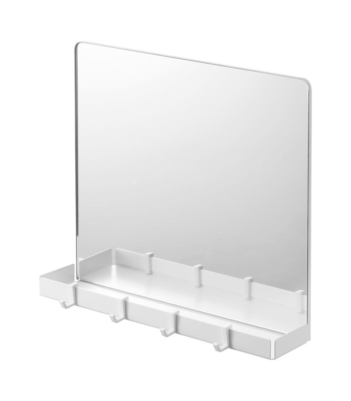 Magnetic Mirror with Storage Rack - Glass - FCHF CITY