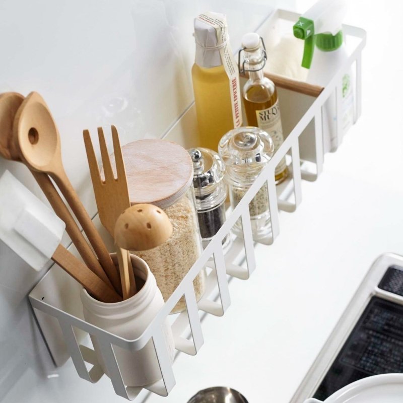 Magnetic Storage Basket - Steel + Wood - FCHF CITY