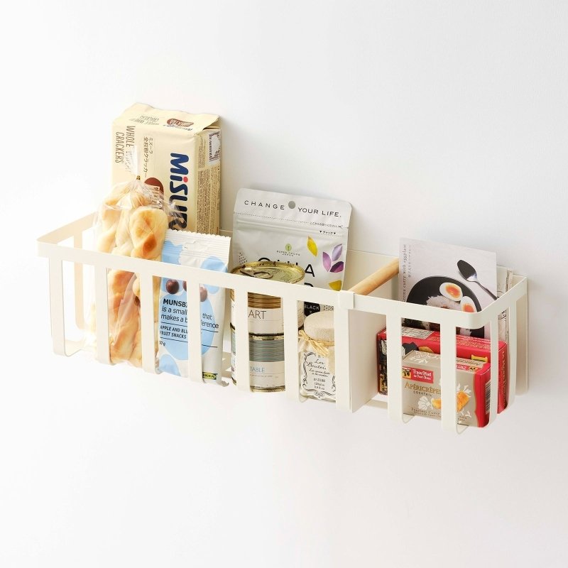 Magnetic Storage Basket - Steel + Wood - FCHF CITY